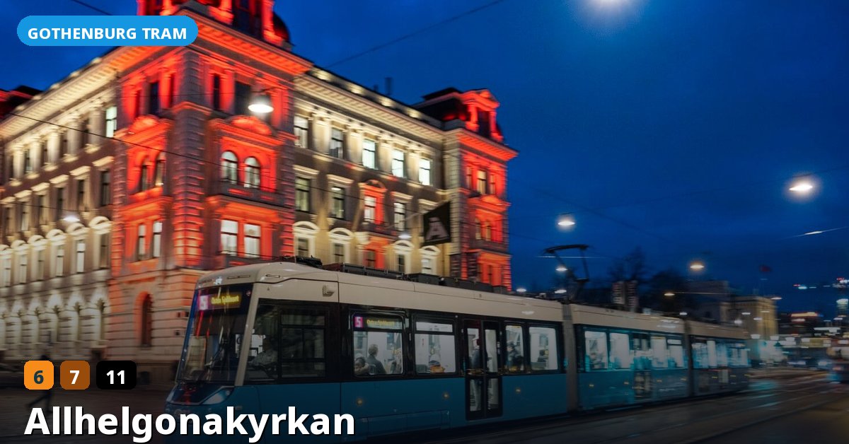 Allhelgonakyrkan stop — Gothenburg tram
