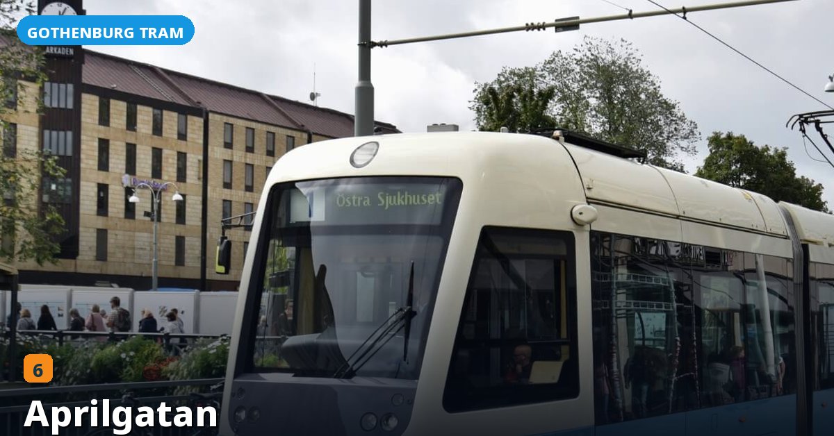 Aprilgatan stop — Gothenburg tram