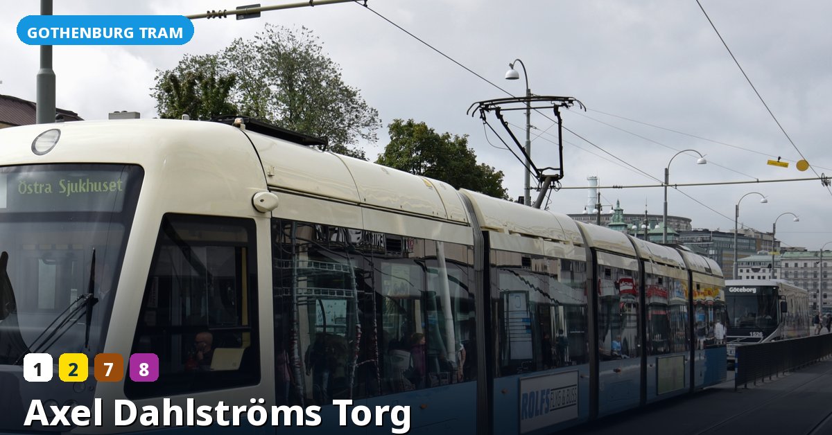 Axel Dahlströms Torg stop — Gothenburg tram