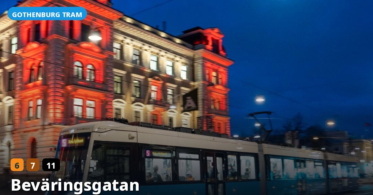 Beväringsgatan stop — Gothenburg tram
