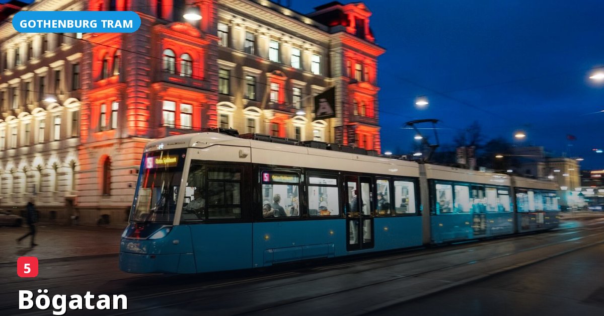Bögatan stop — Gothenburg tram
