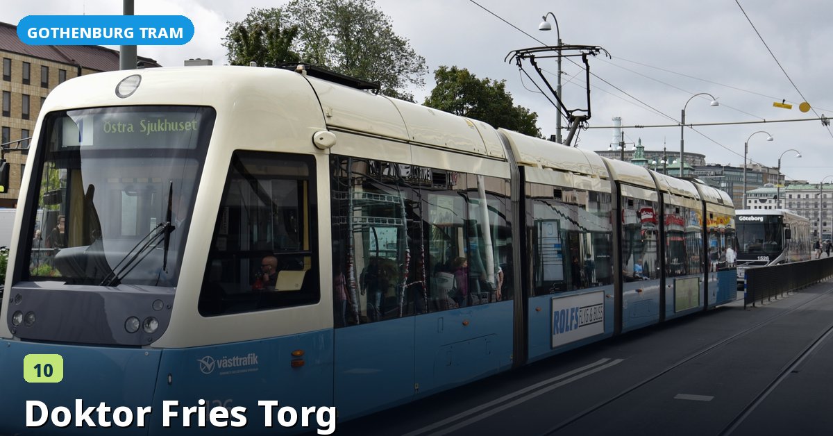 Doktor Fries Torg stop — Gothenburg tram