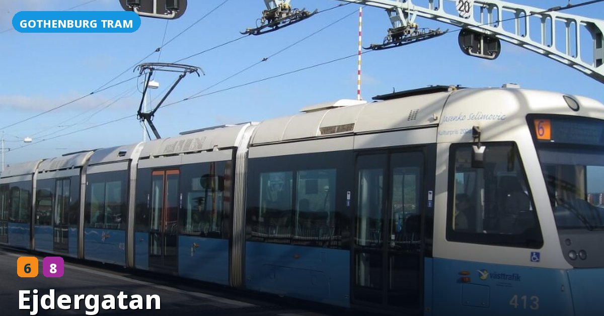 Ejdergatan stop — Gothenburg tram