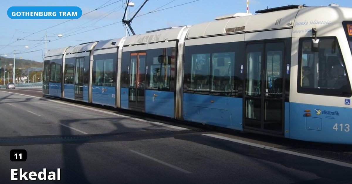 Ekedal stop — Gothenburg tram