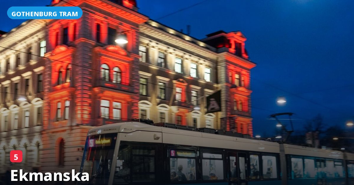 Ekmanska stop — Gothenburg tram