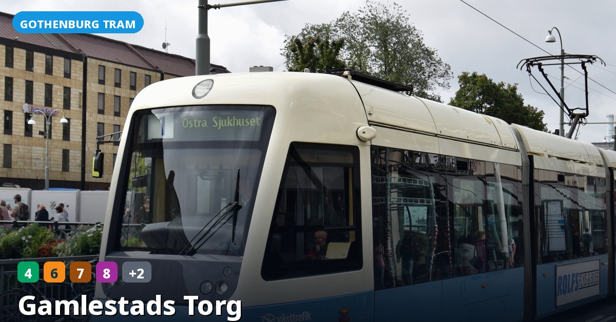 Gamlestads Torg stop — Gothenburg tram