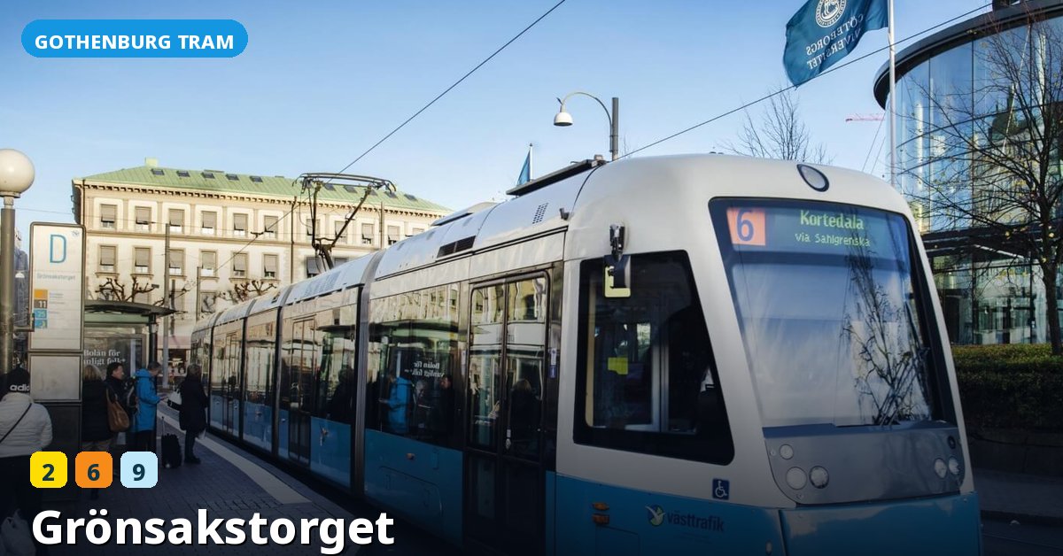 Grönsakstorget stop — Gothenburg tram