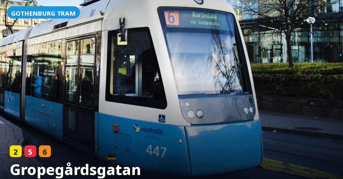 Gropegårdsgatan stop — Gothenburg tram