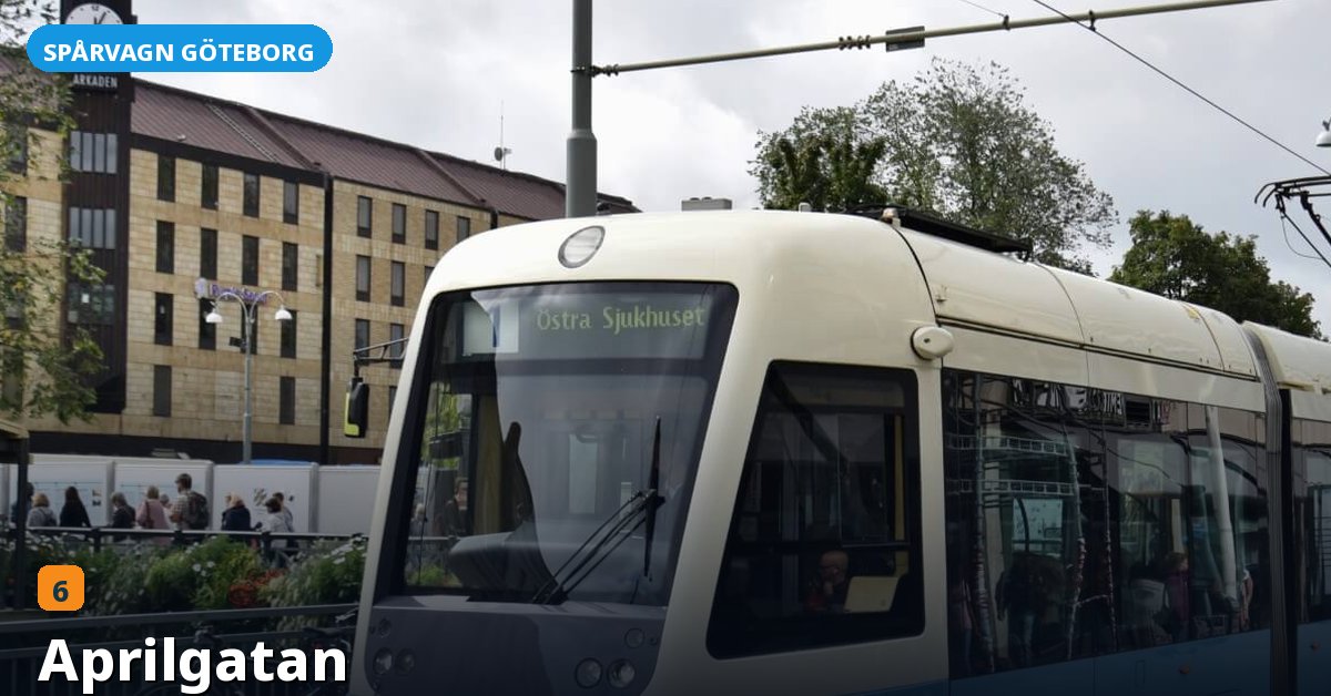 Hållplats Aprilgatan — Göteborgs spårvagn