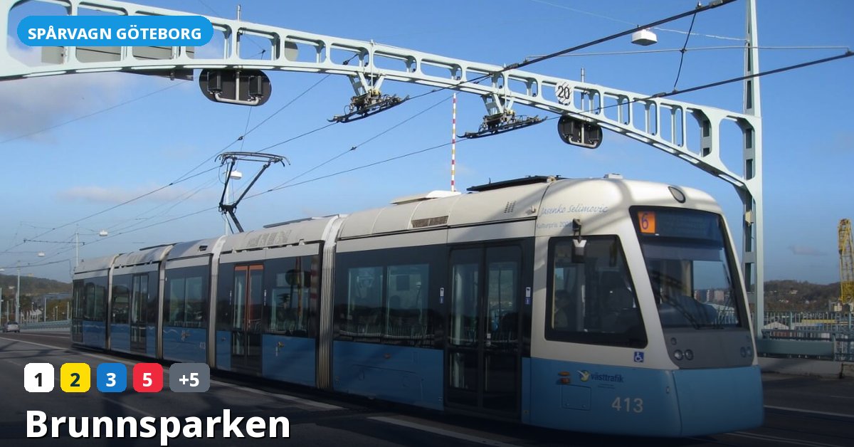Hållplats Brunnsparken — Göteborgs spårvagn