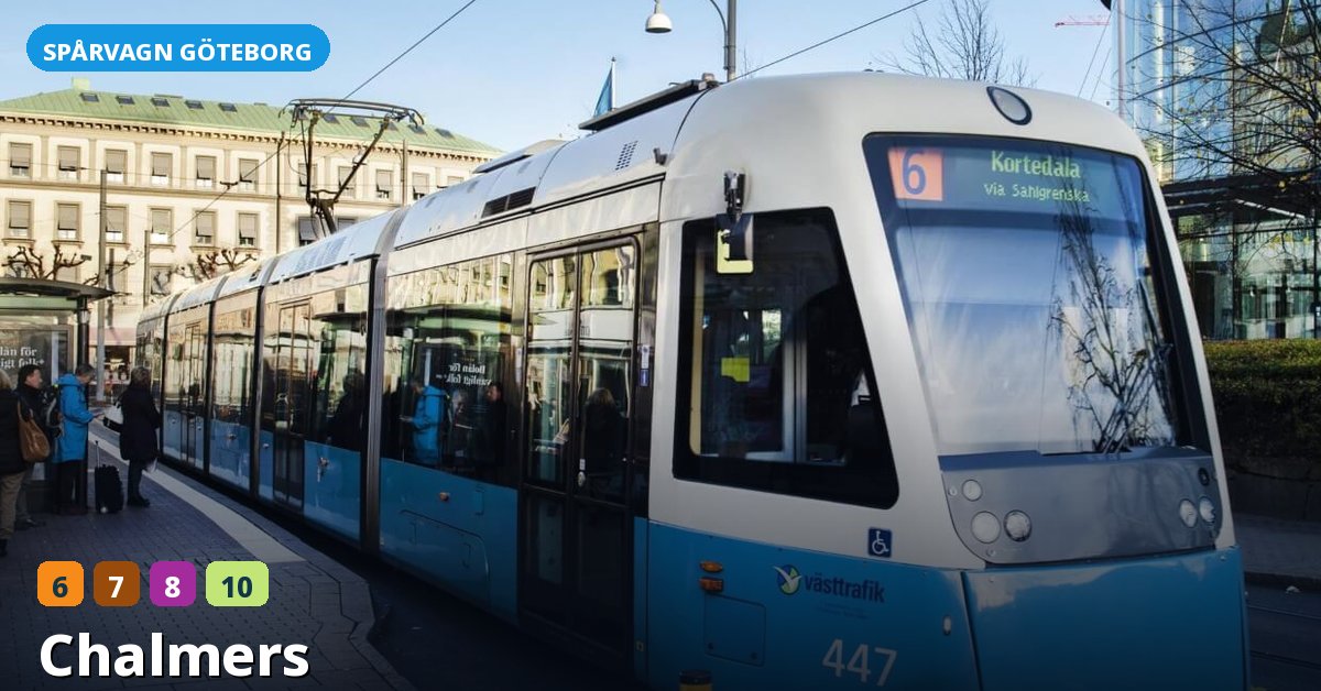 Hållplats Chalmers — Göteborgs spårvagn