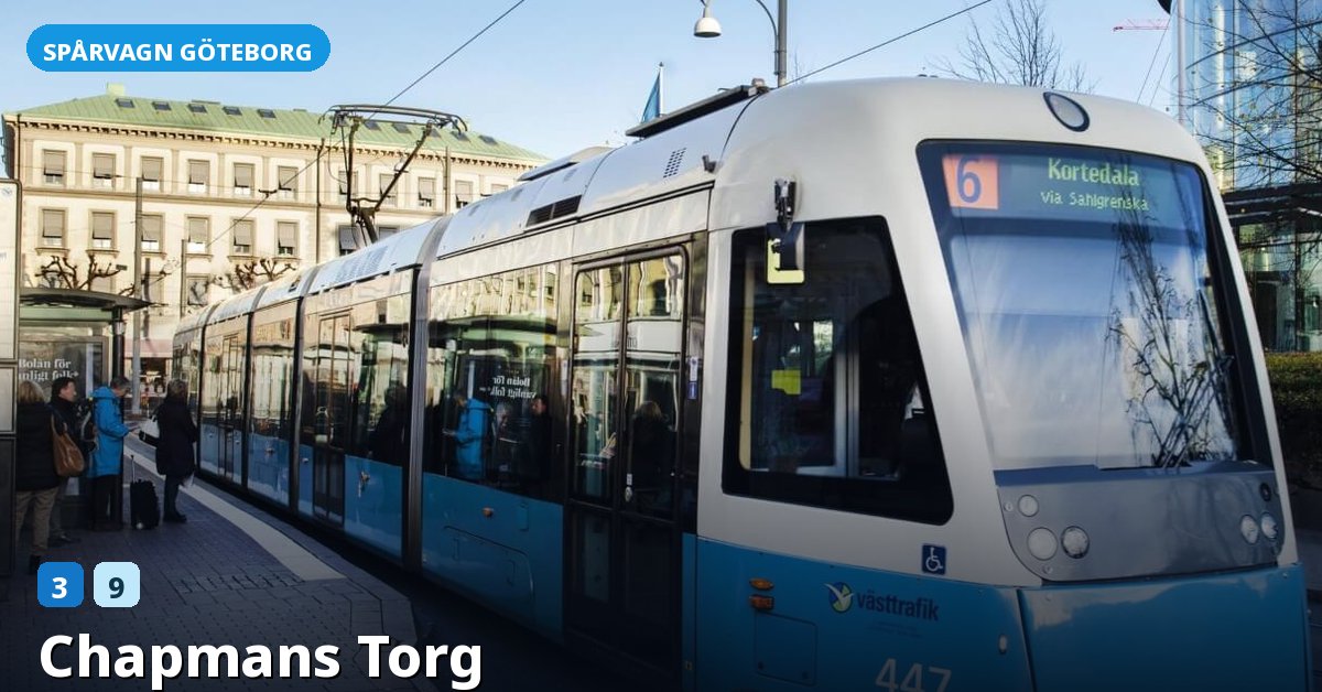 Hållplats Chapmans Torg — Göteborgs spårvagn