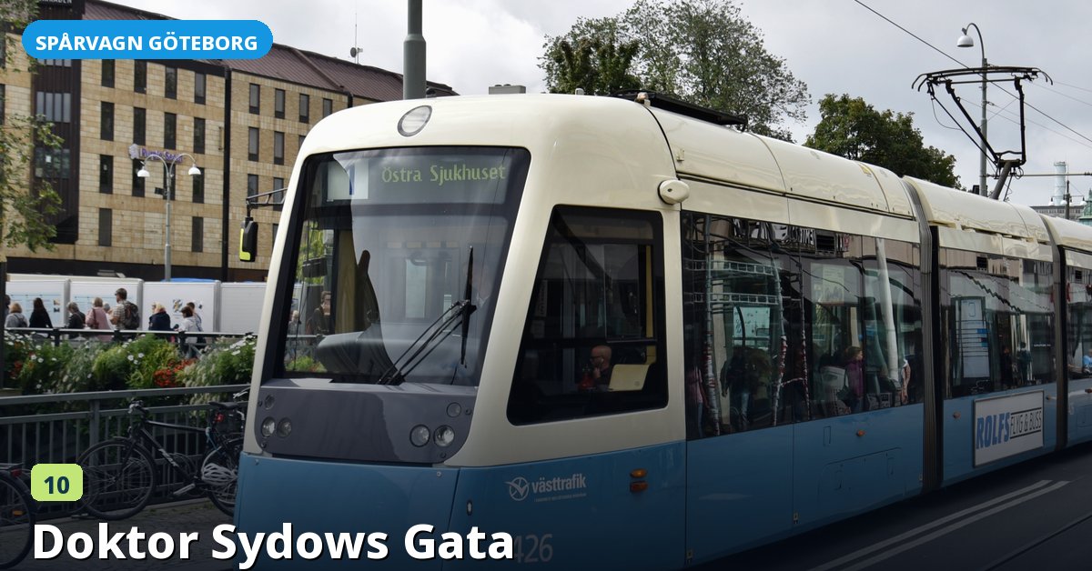 Hållplats Doktor Sydows Gata — Göteborgs spårvagn