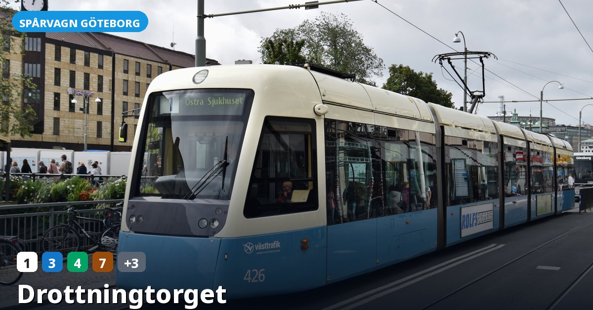 Hållplats Drottningtorget — Göteborgs spårvagn