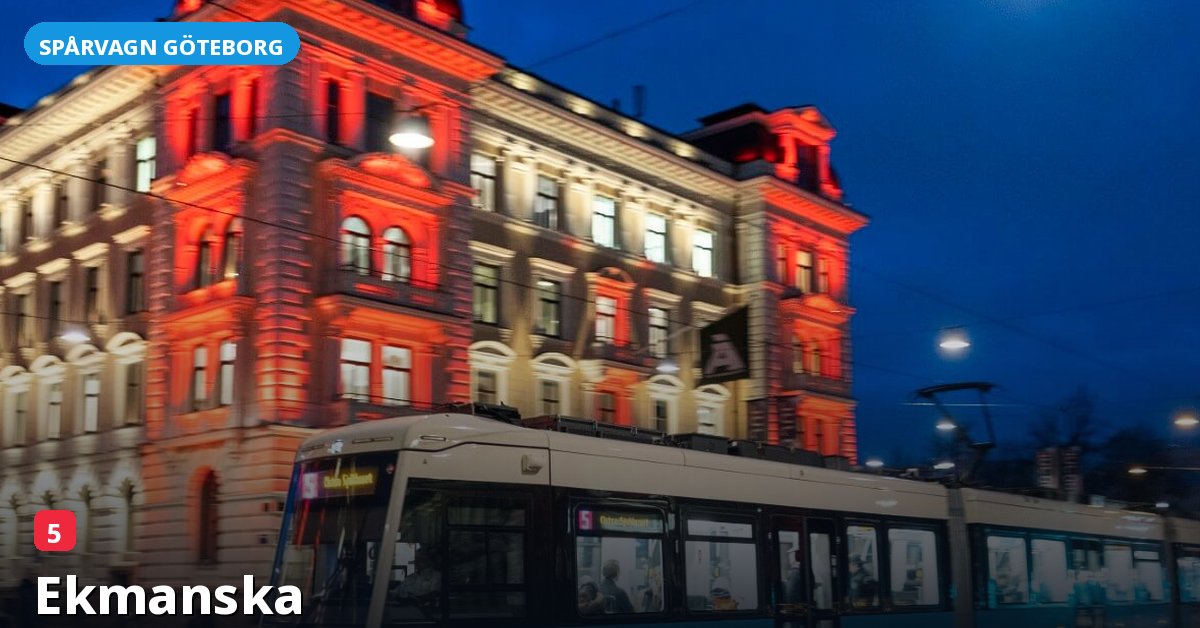 Hållplats Ekmanska — Göteborgs spårvagn