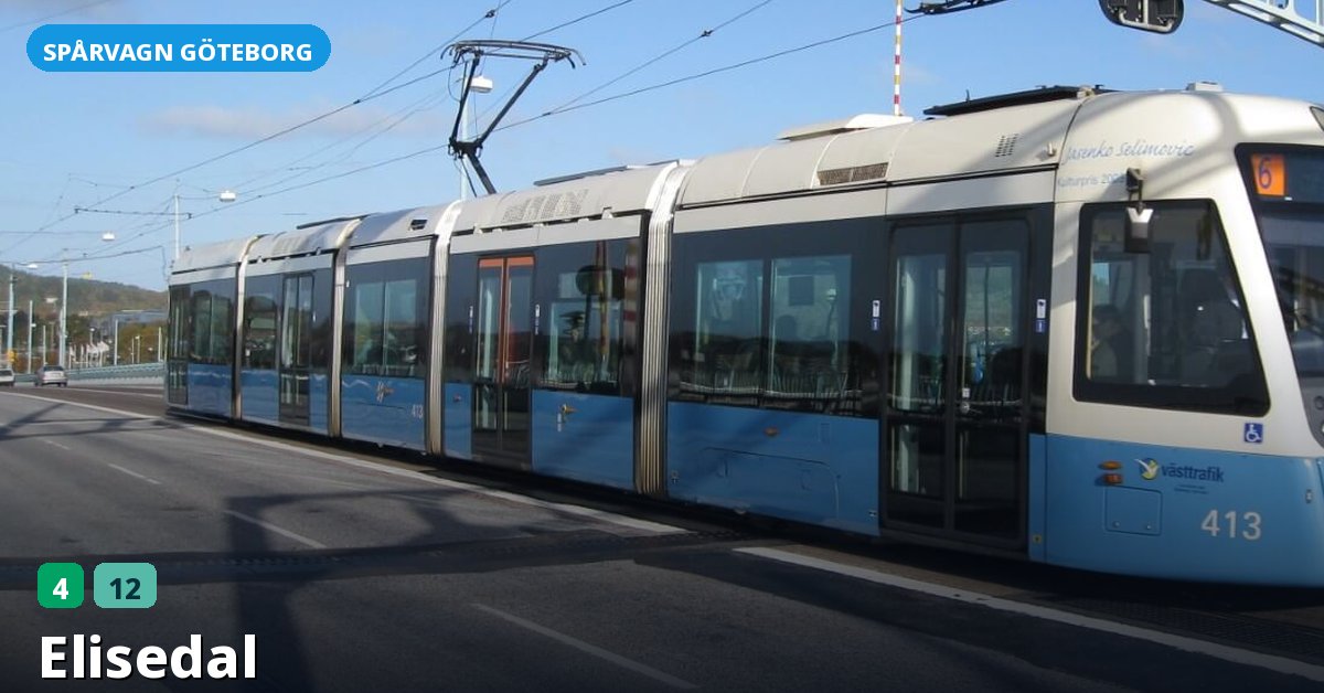 Hållplats Elisedal — Göteborgs spårvagn