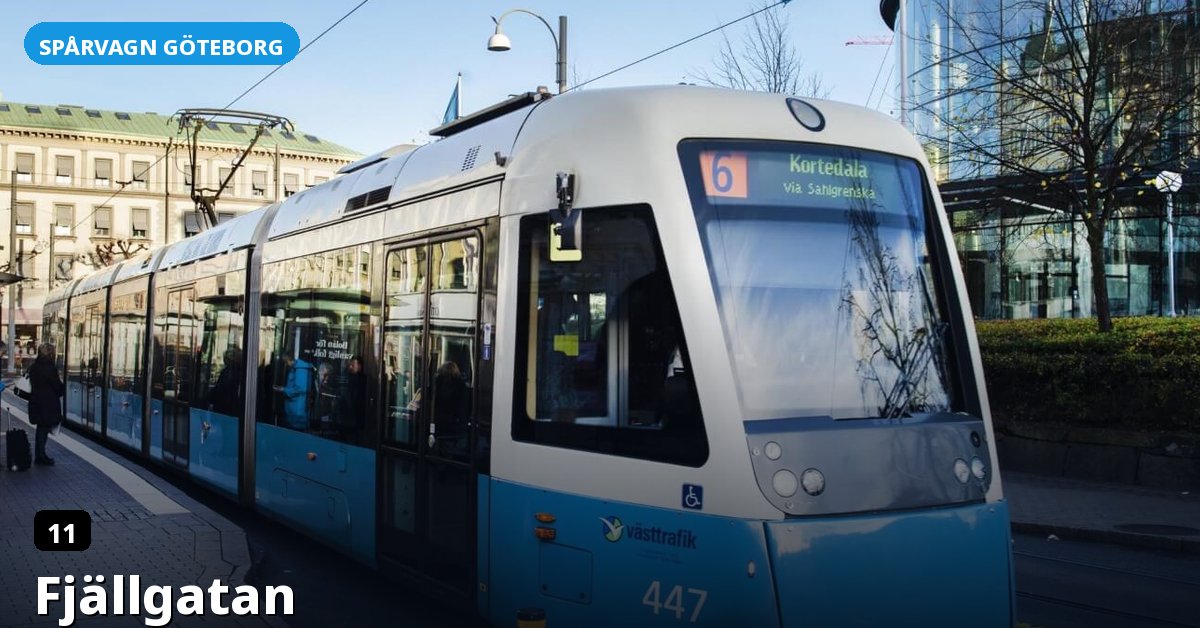 Hållplats Fjällgatan — Göteborgs spårvagn