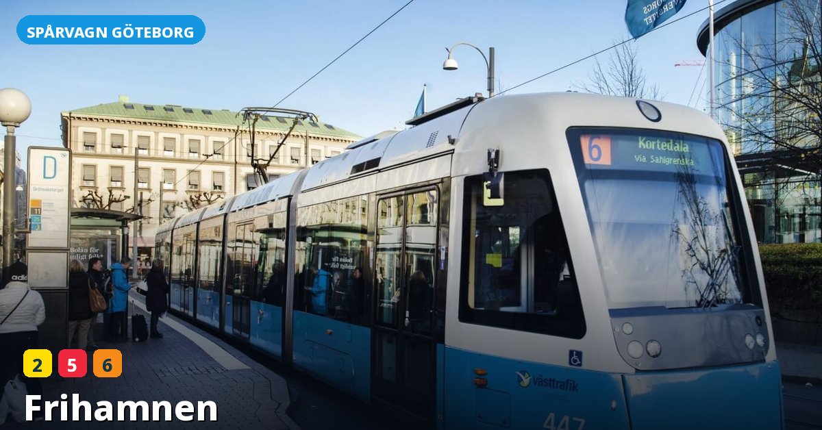 Hållplats Frihamnen — Göteborgs spårvagn