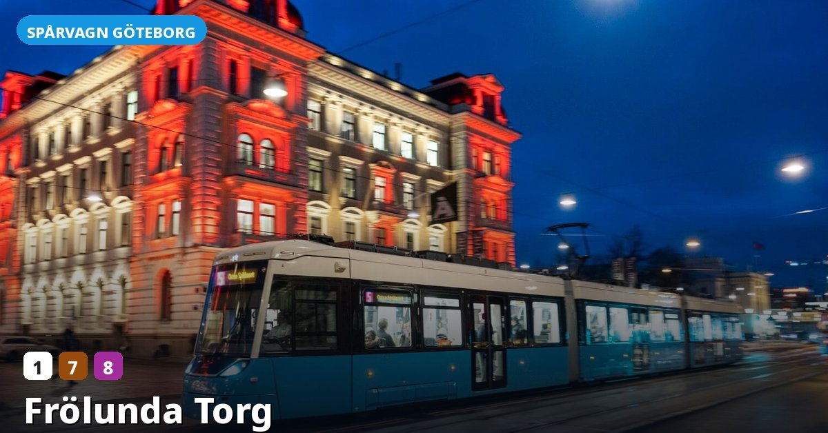 Hållplats Frölunda Torg — Göteborgs spårvagn