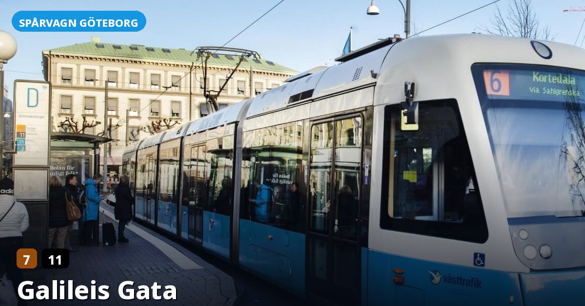 Hållplats Galileis Gata — Göteborgs spårvagn