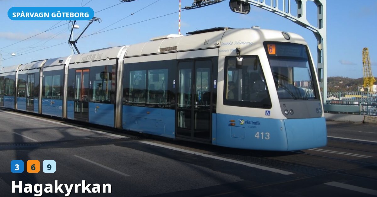 Hållplats Hagakyrkan — Göteborgs spårvagn