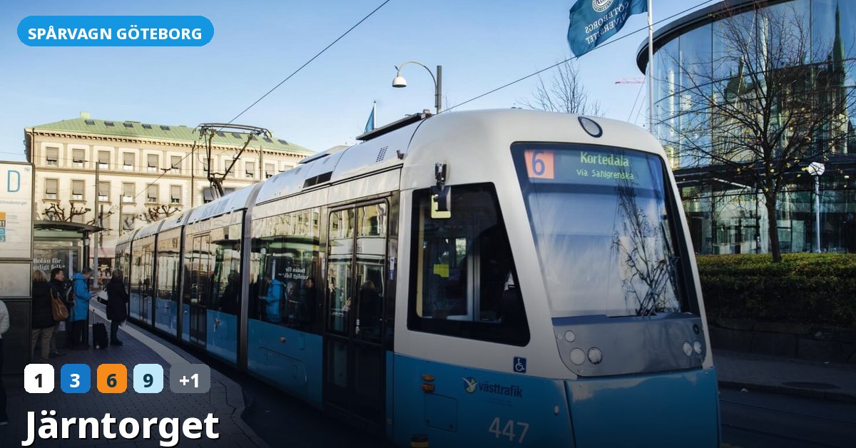 Hållplats Järntorget — Göteborgs spårvagn