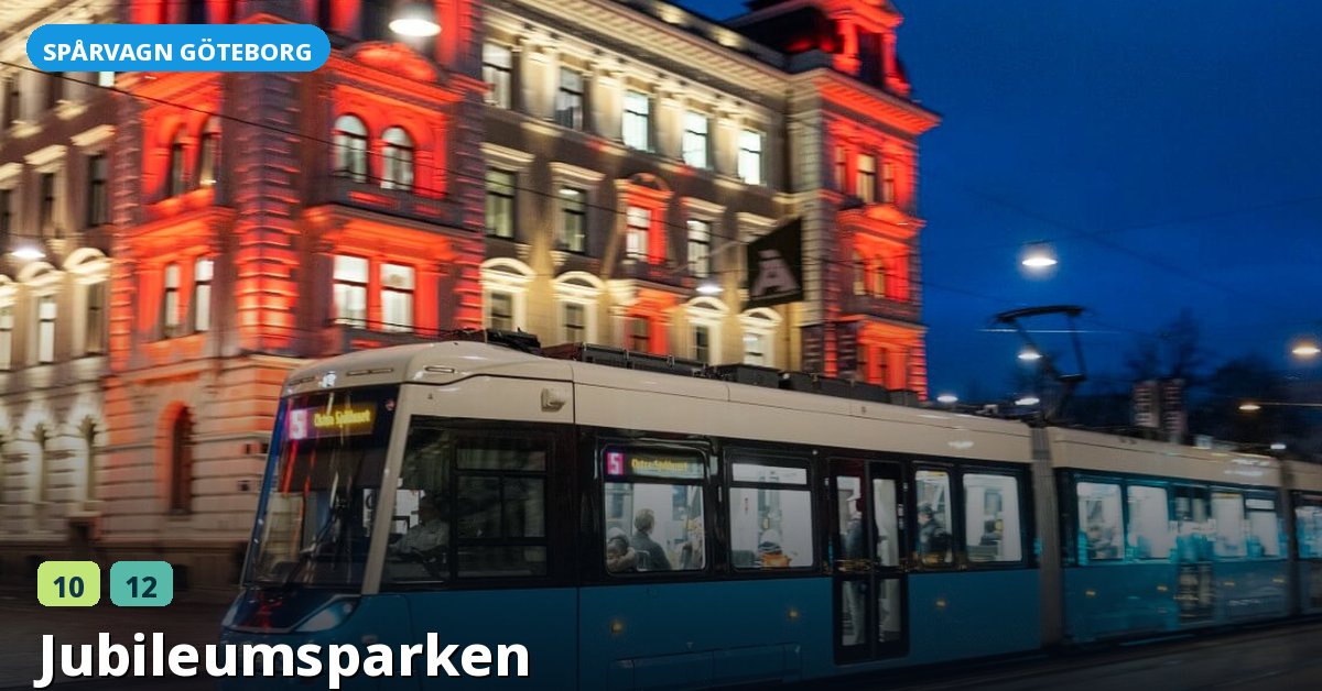 Hållplats Jubileumsparken — Göteborgs spårvagn