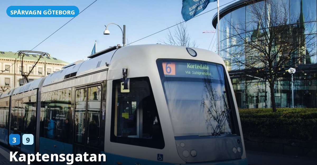 Hållplats Kaptensgatan — Göteborgs spårvagn