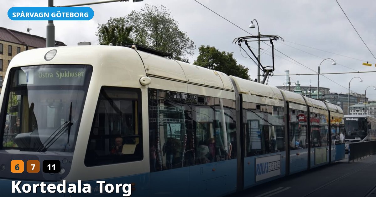 Hållplats Kortedala Torg — Göteborgs spårvagn