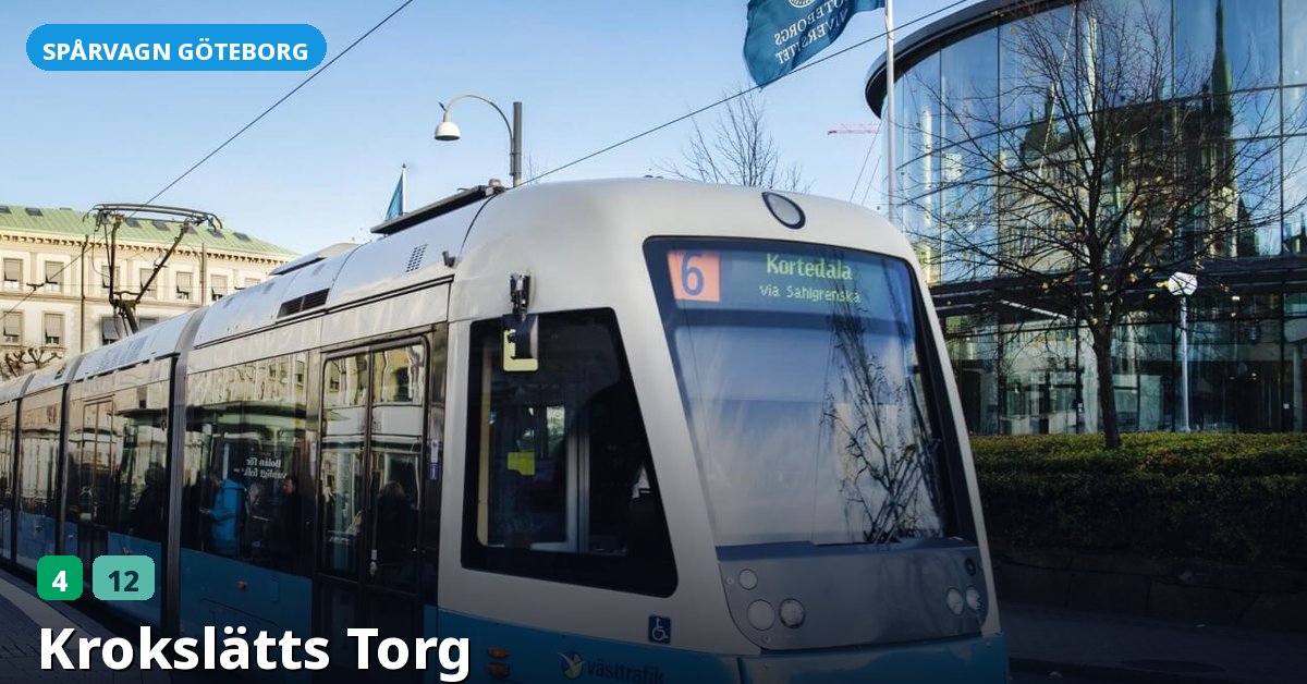 Hållplats Krokslätts Torg — Göteborgs spårvagn