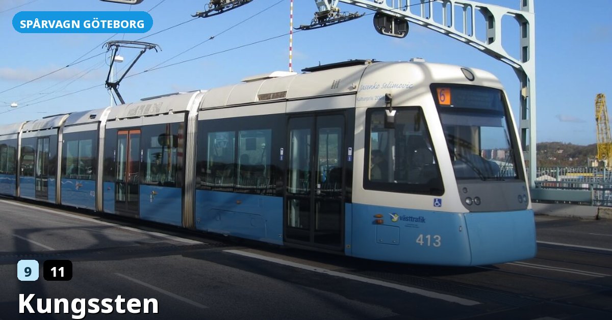 Hållplats Kungssten — Göteborgs spårvagn