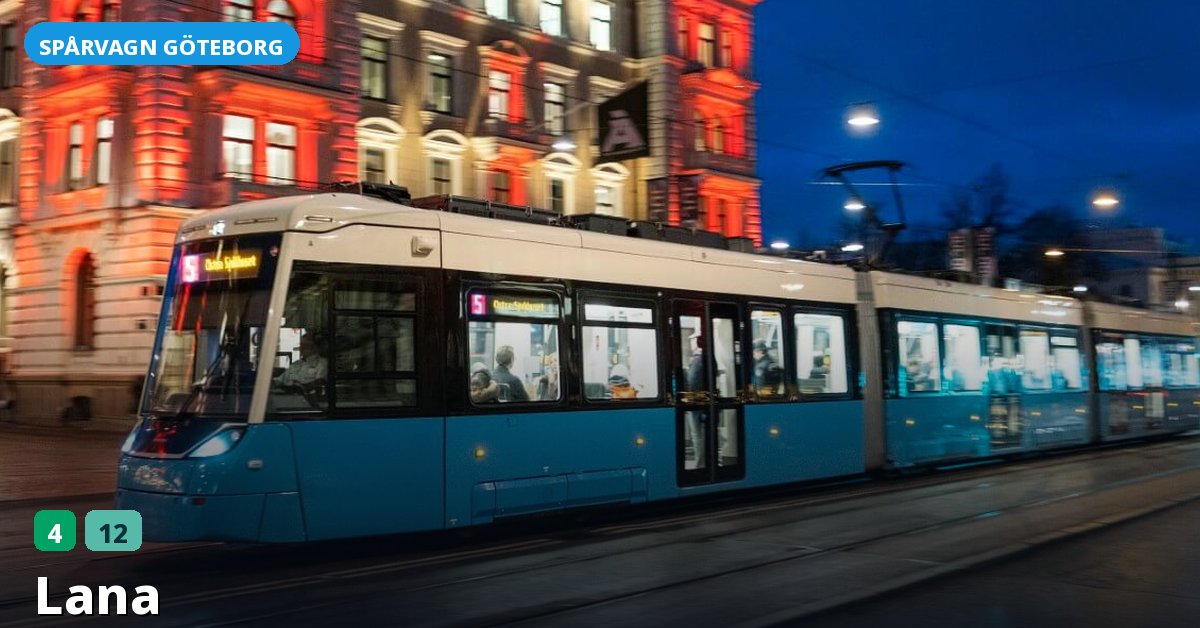 Hållplats Lana — Göteborgs spårvagn