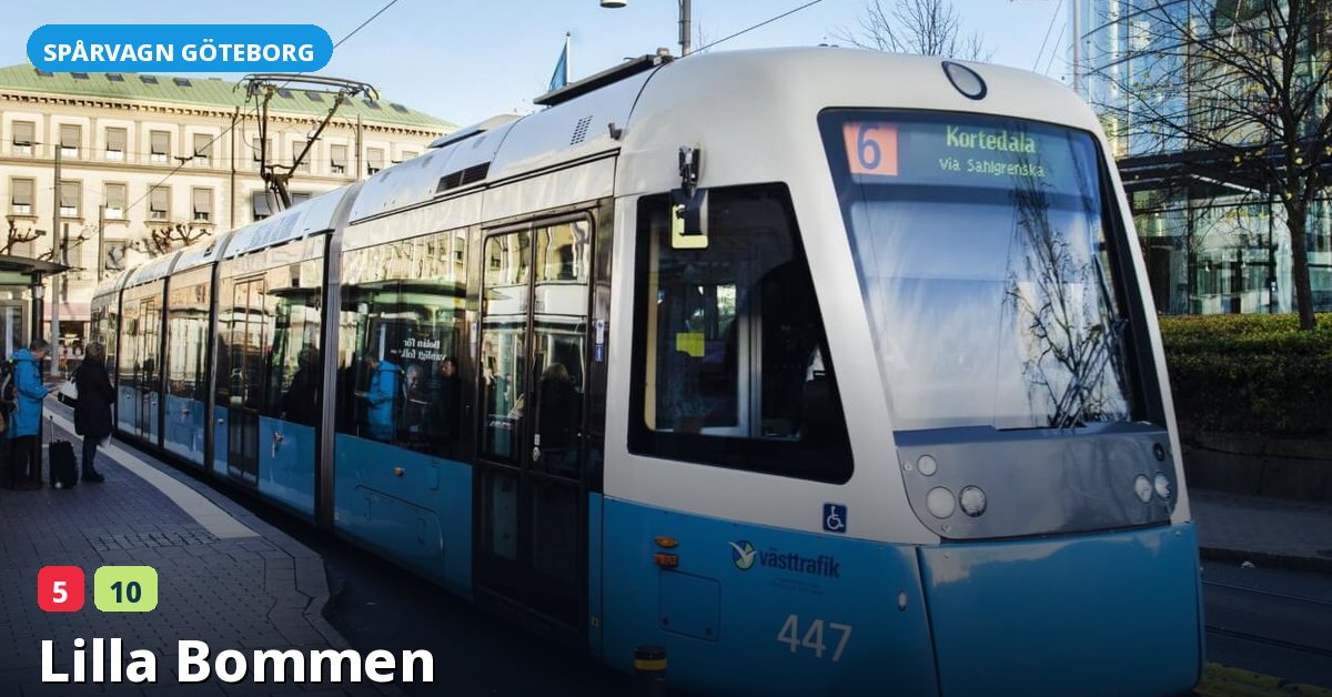 Hållplats Lilla Bommen — Göteborgs spårvagn