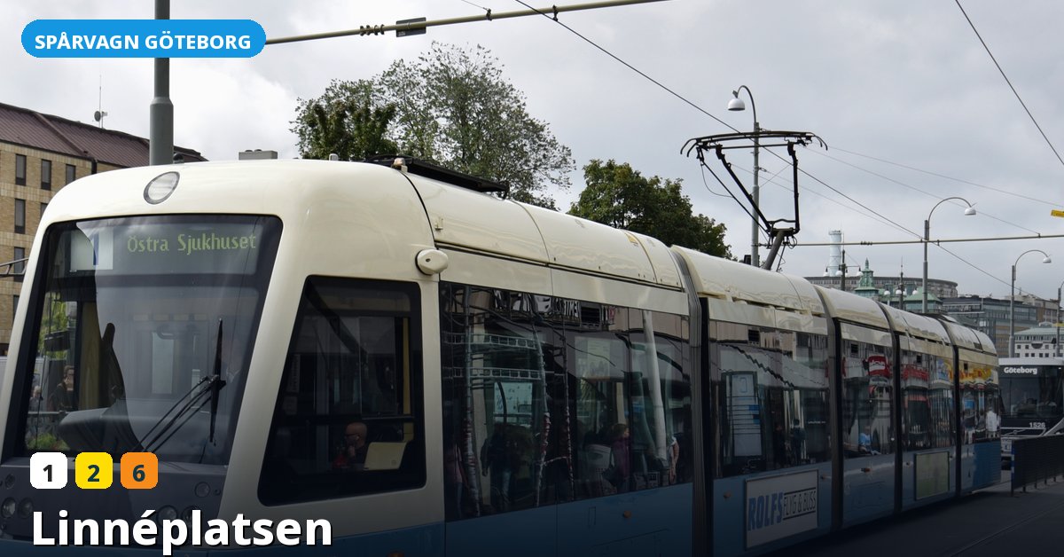Hållplats Linnéplatsen — Göteborgs spårvagn