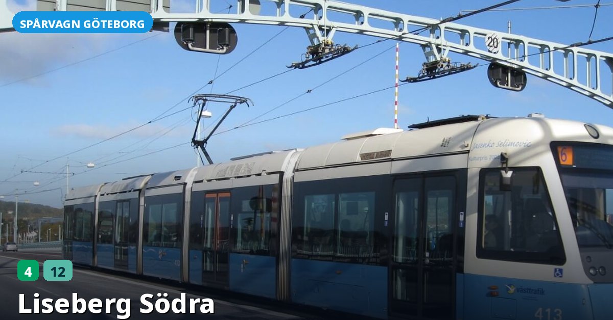 Hållplats Liseberg Södra — Göteborgs spårvagn