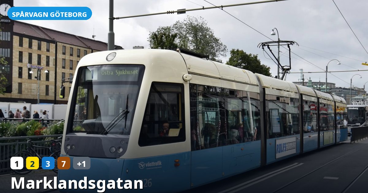 Hållplats Marklandsgatan — Göteborgs spårvagn