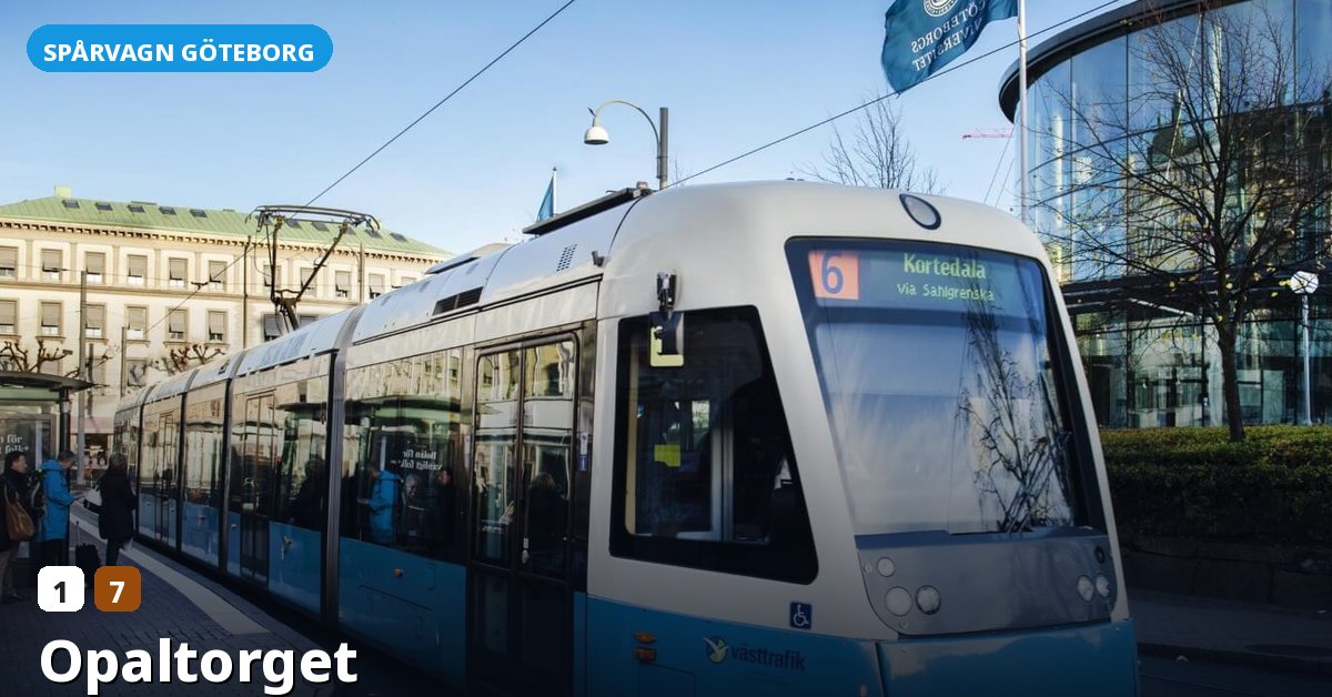 Hållplats Opaltorget — Göteborgs spårvagn