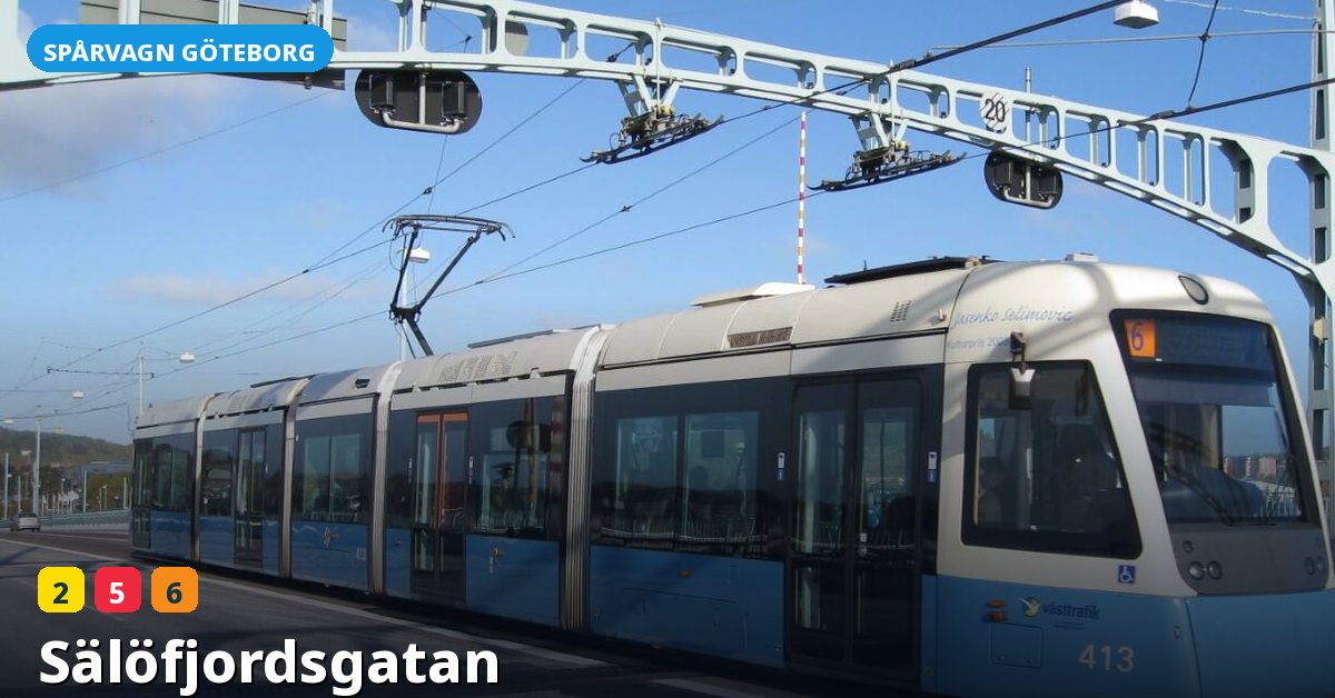 Hållplats Sälöfjordsgatan — Göteborgs spårvagn