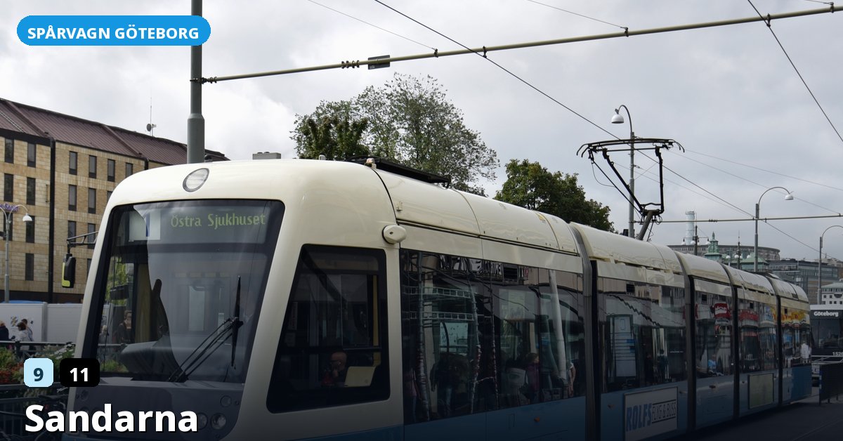 Hållplats Sandarna — Göteborgs spårvagn