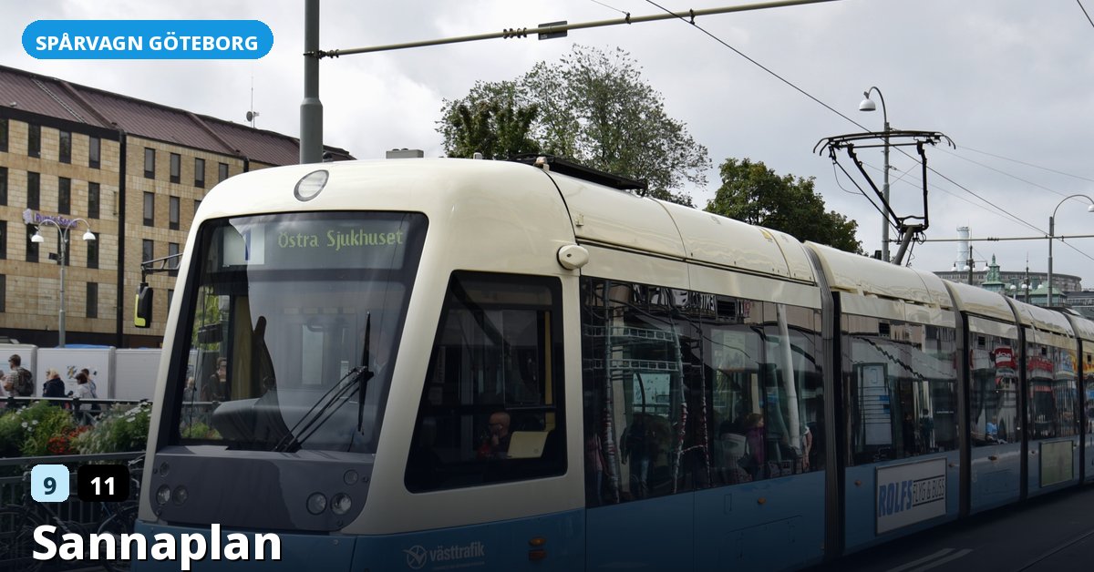 Hållplats Sannaplan — Göteborgs spårvagn