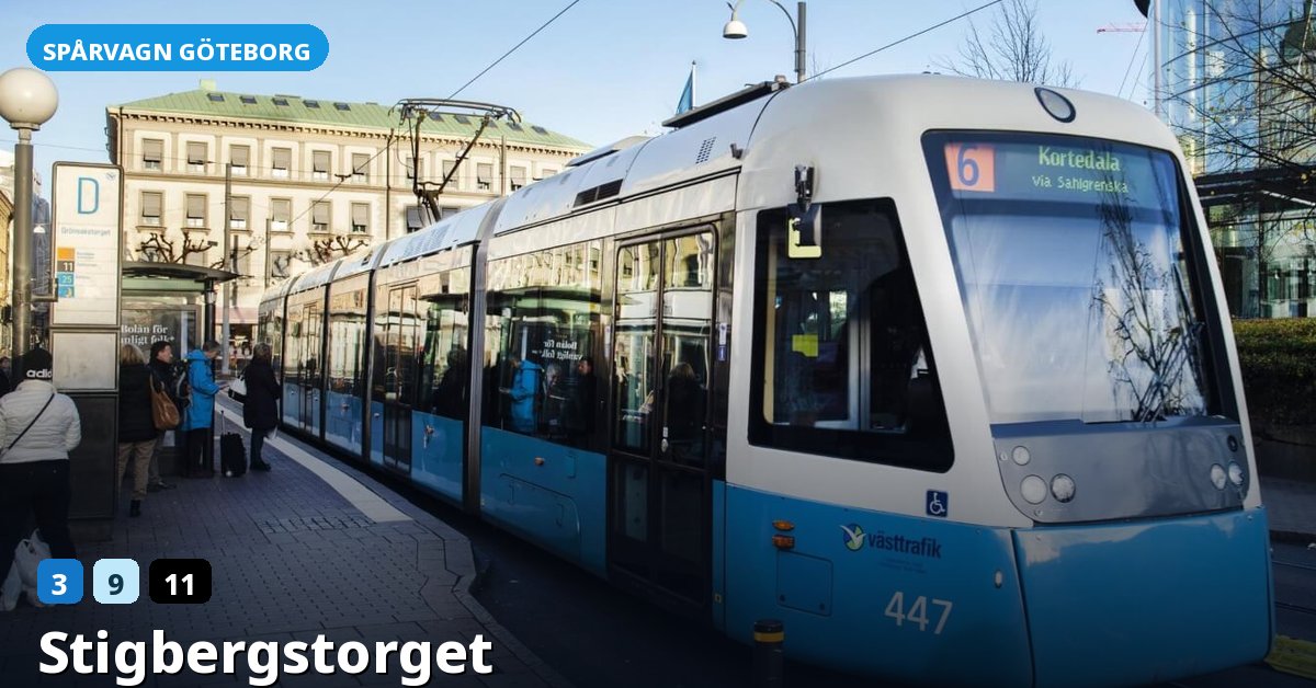 Hållplats Stigbergstorget — Göteborgs spårvagn
