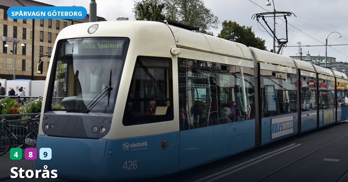 Hållplats Storås — Göteborgs spårvagn