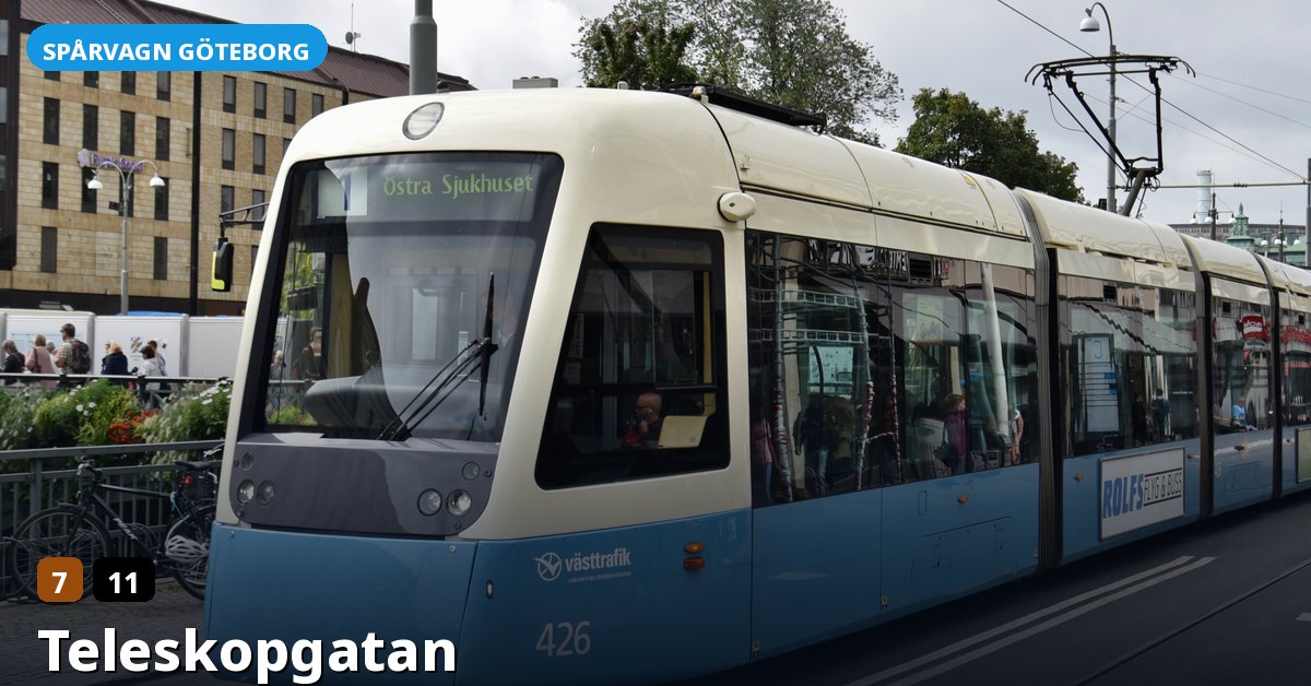 Hållplats Teleskopgatan — Göteborgs spårvagn
