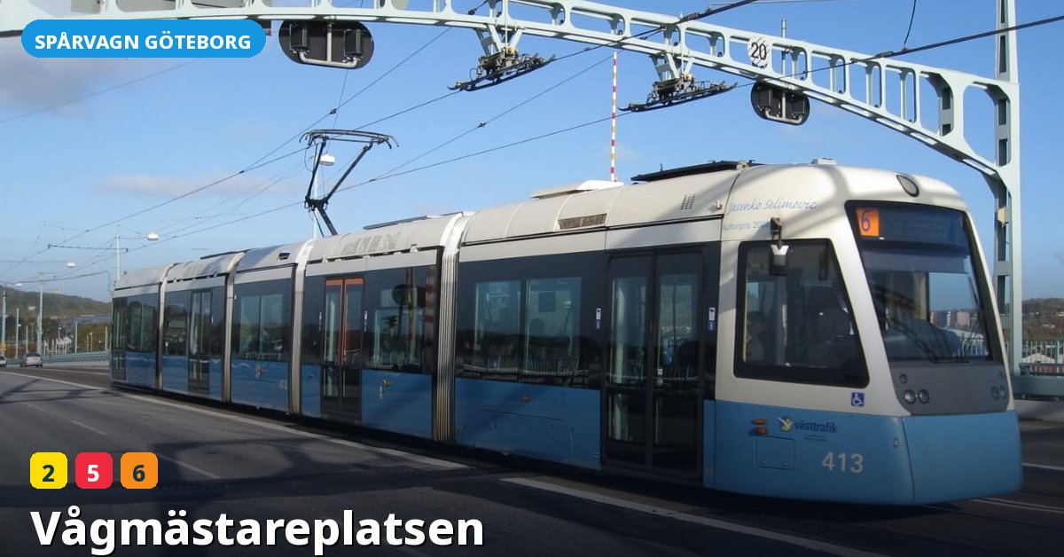 Hållplats Vågmästareplatsen — Göteborgs spårvagn