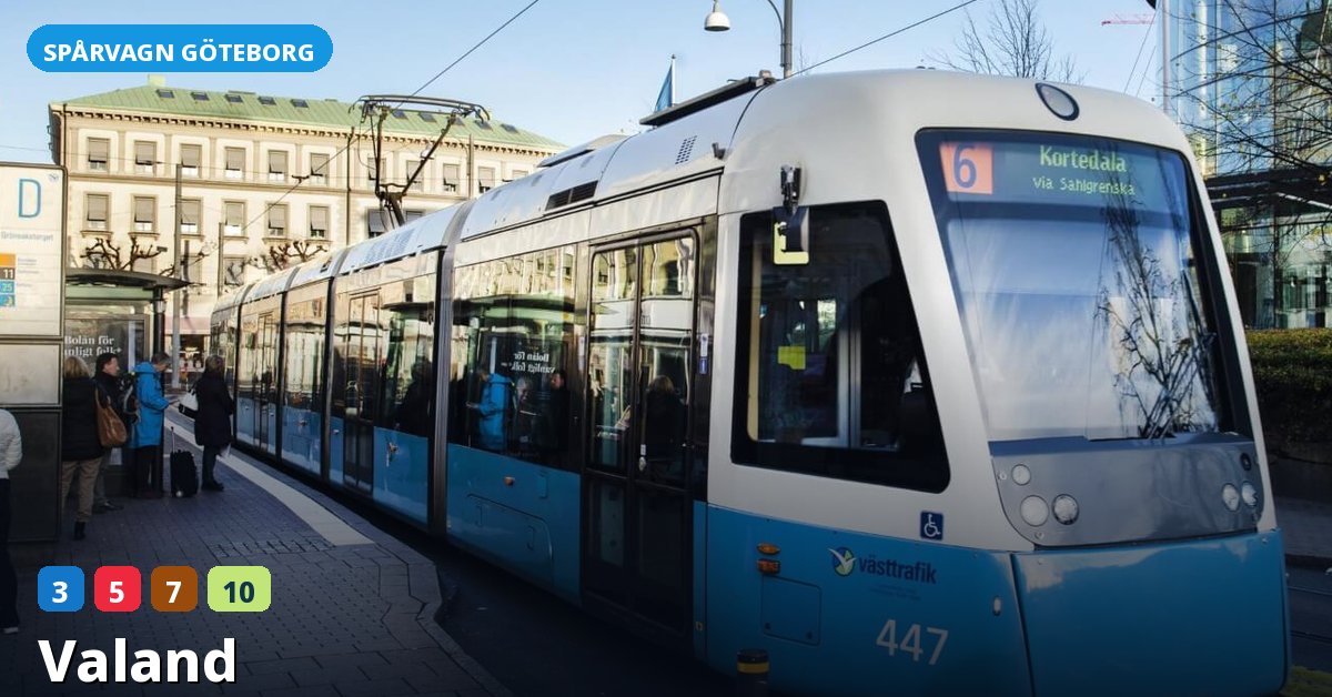 Hållplats Valand — Göteborgs spårvagn