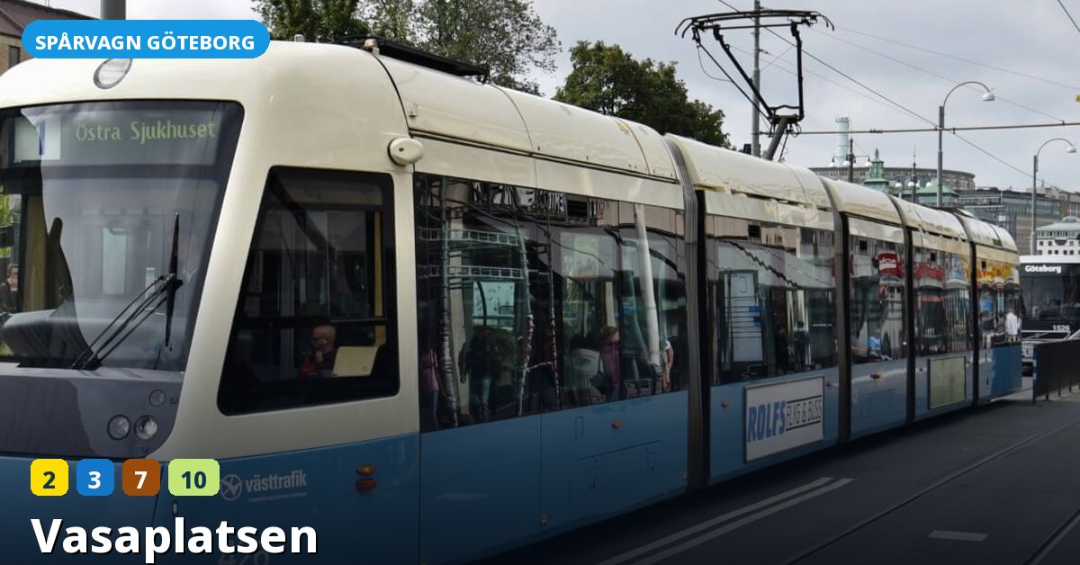 Hållplats Vasaplatsen — Göteborgs spårvagn