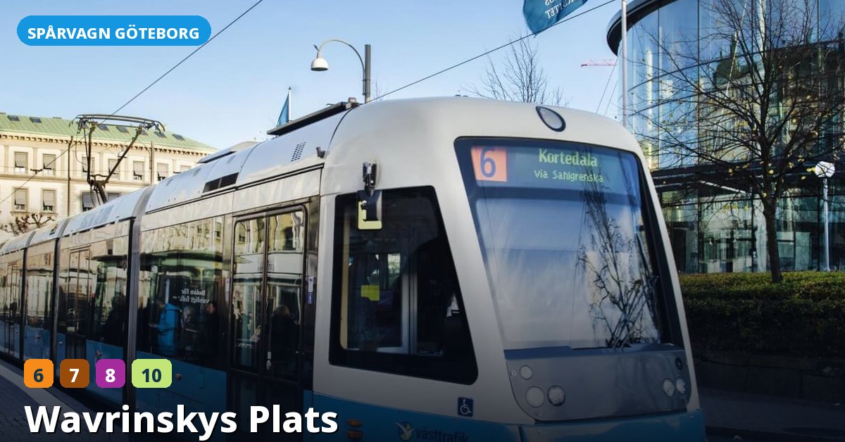 Hållplats Wavrinskys Plats — Göteborgs spårvagn