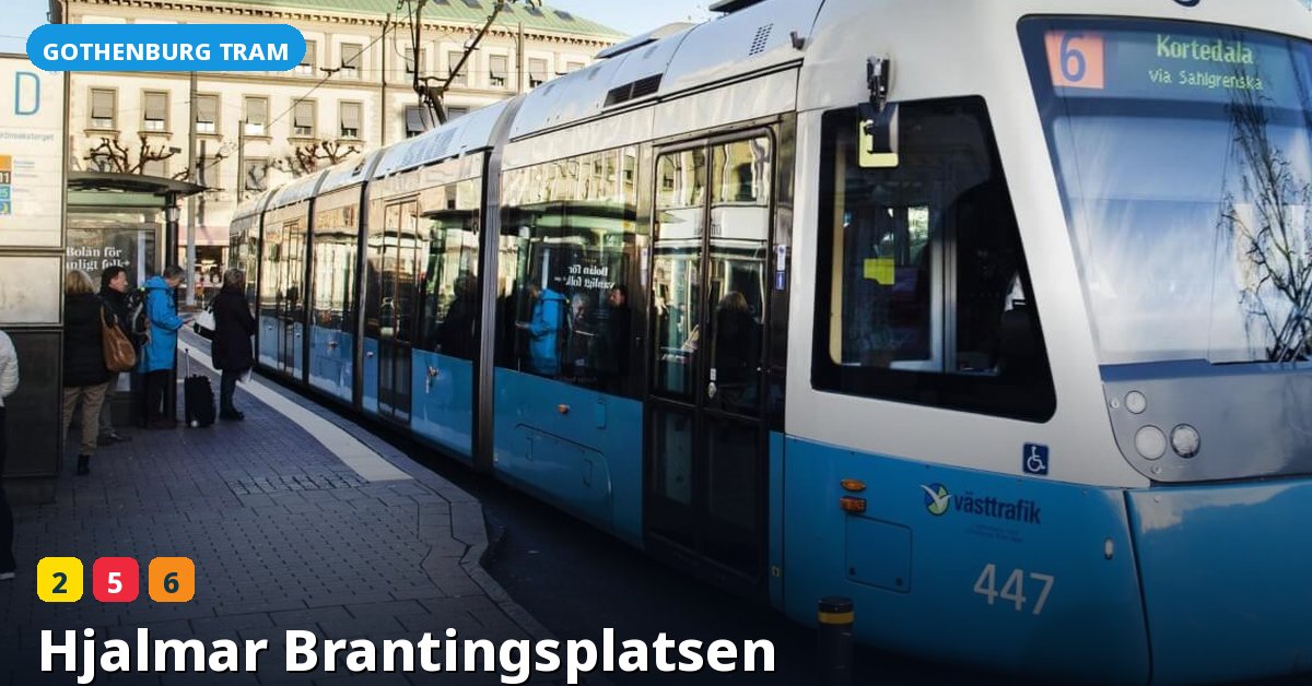 Hjalmar Brantingsplatsen stop — Gothenburg tram