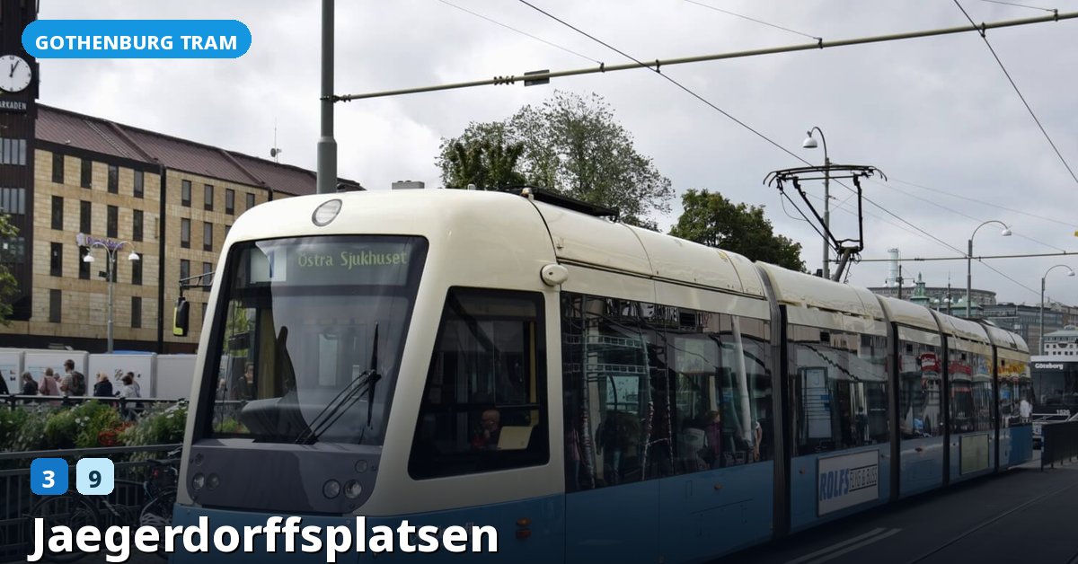 Jaegerdorffsplatsen stop — Gothenburg tram