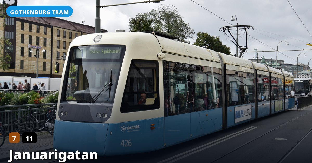 Januarigatan stop — Gothenburg tram
